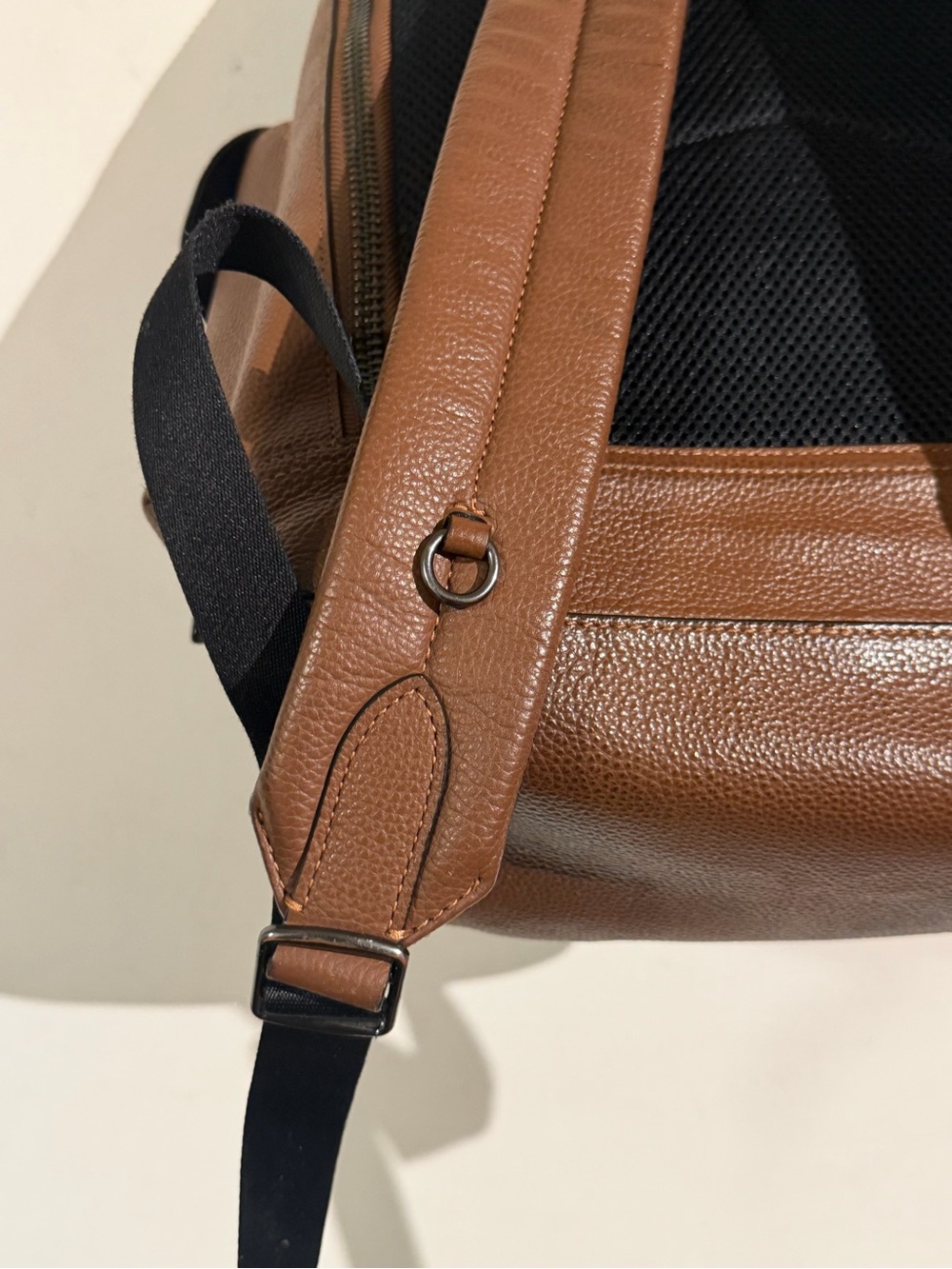 ❌SOLDOUT❌ Coach Leather Drawstring Backpack - Brown - Picture 9 of 12